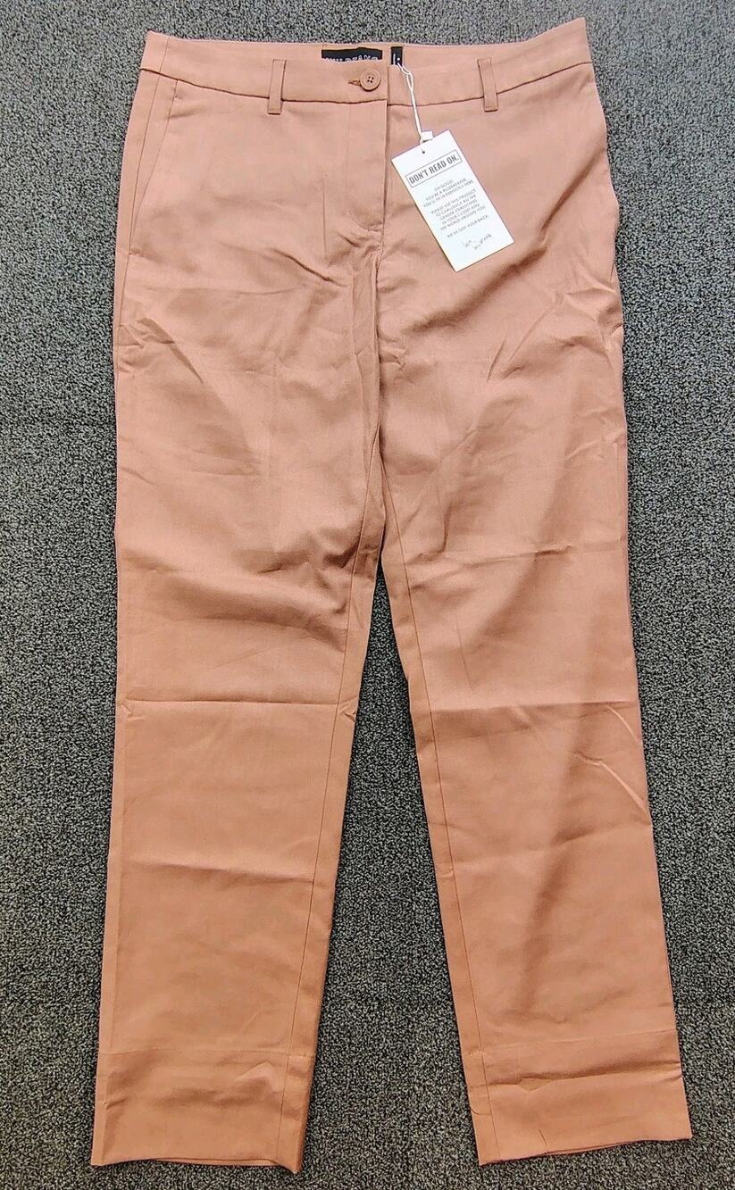 New Wildfang The Empower Trouser Women's Size 10 Pink Rose Career Dress Pants
